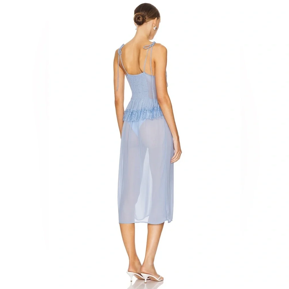 NWT Free People Kiki Slip Dress in blue
